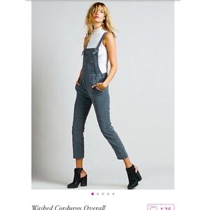 Free people washed corduroy overall sz 26